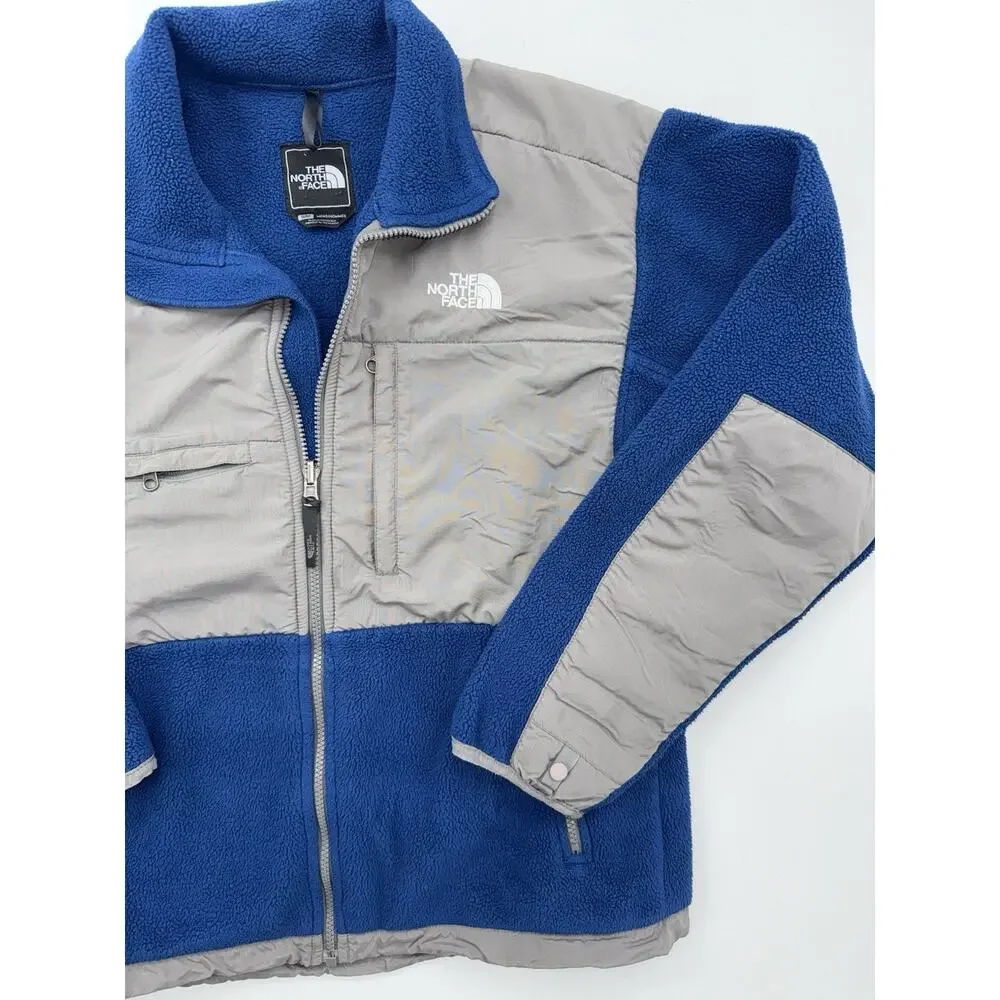 The North Face Denali Polartec Fleece Jacket Vented A193 Grey Blue Men's Small